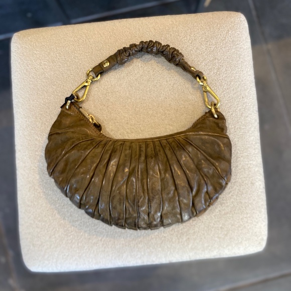 Shoulder Bag "LUNA" in khaki - Picture 5 of 6